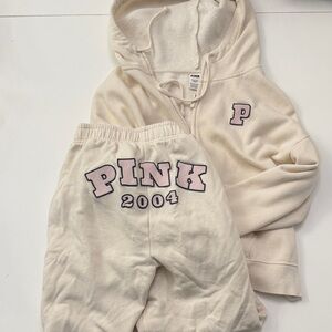 Victoria's Secret Cream Track Pants